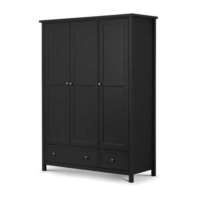 Maine 3 Door Combination Wardrobe - Anthracite