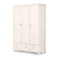 Maine 3 Door Combination Wardrobe - Surf White