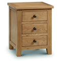 Marlborough Oak 3 Drawer Bedside