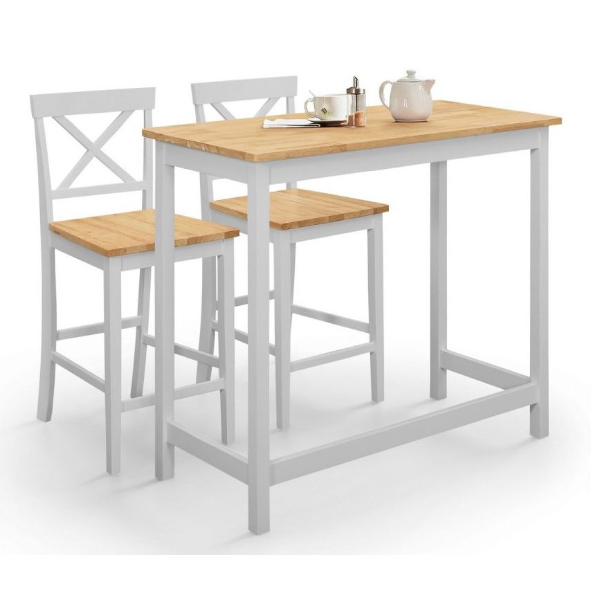 Marlow Bar Set - Elephant Grey & Oak