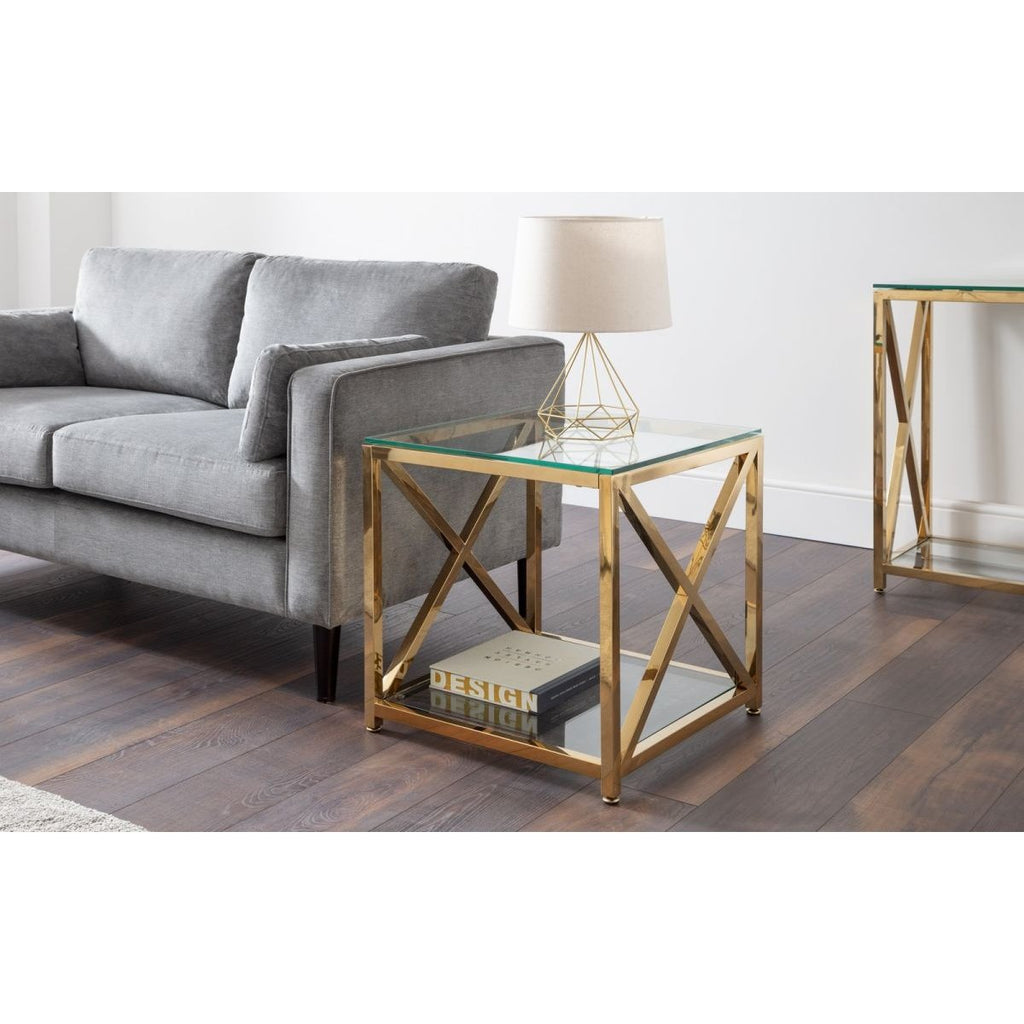 Miami Lamp Table - Gold