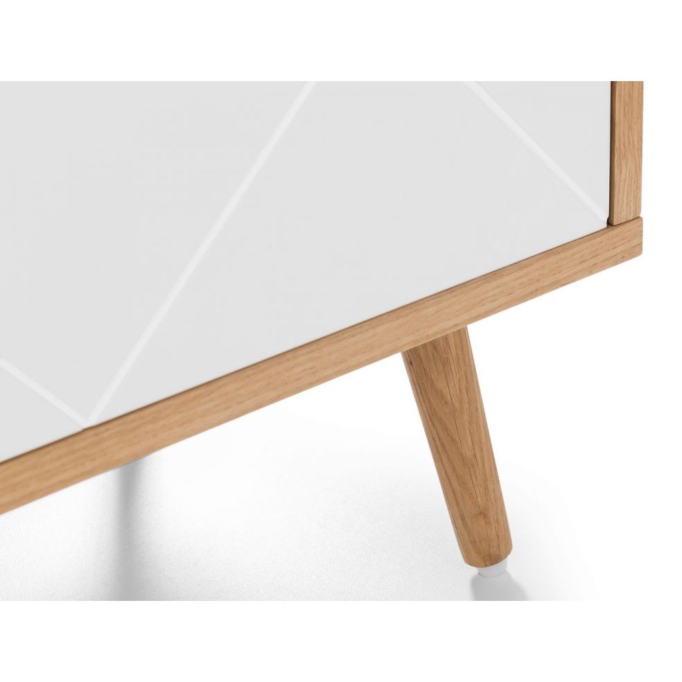 Moritz 4 Door Cabinet - Oak/White