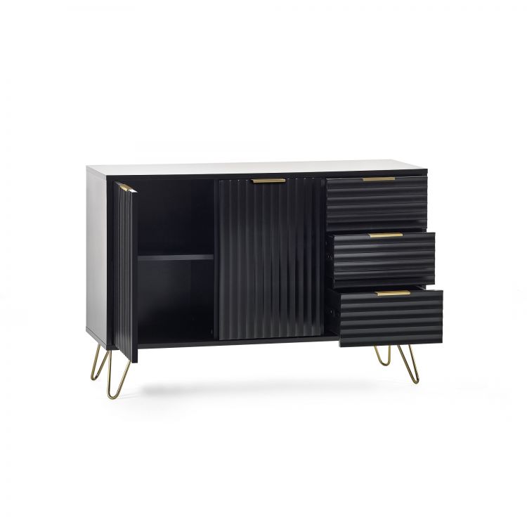 Murano Large Sideboard - Matte Black