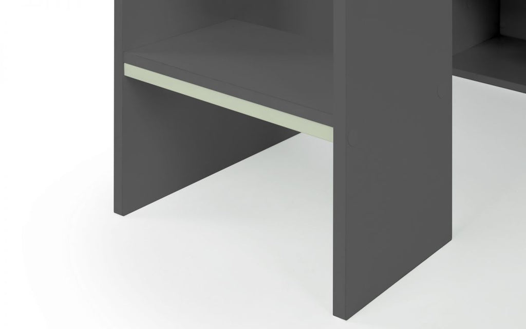 Nebula Gaming Bed with Desk - Anthracite