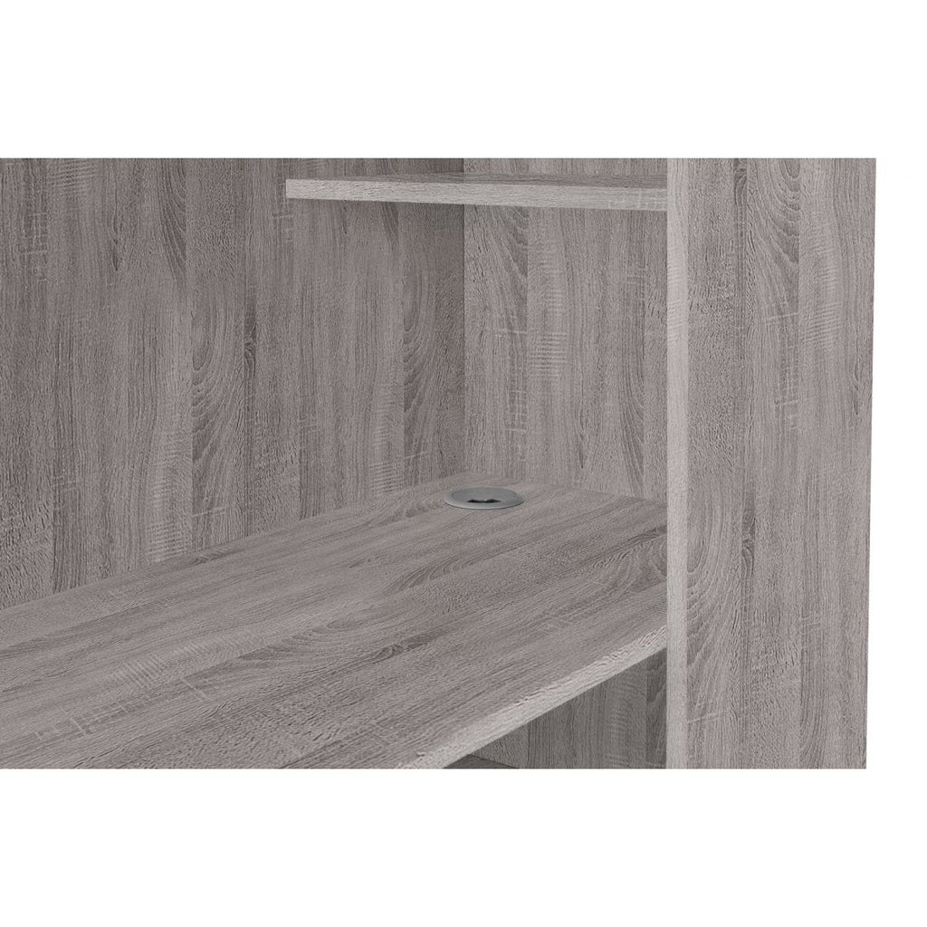 Nebula Gaming Bed with Desk - Grey Oak