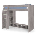 Nebula Gaming Bed with Desk - Grey Oak