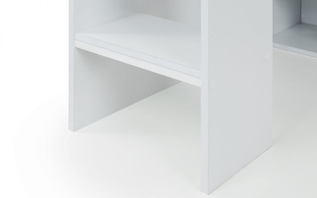 Nebula Gaming Bed with Desk - White