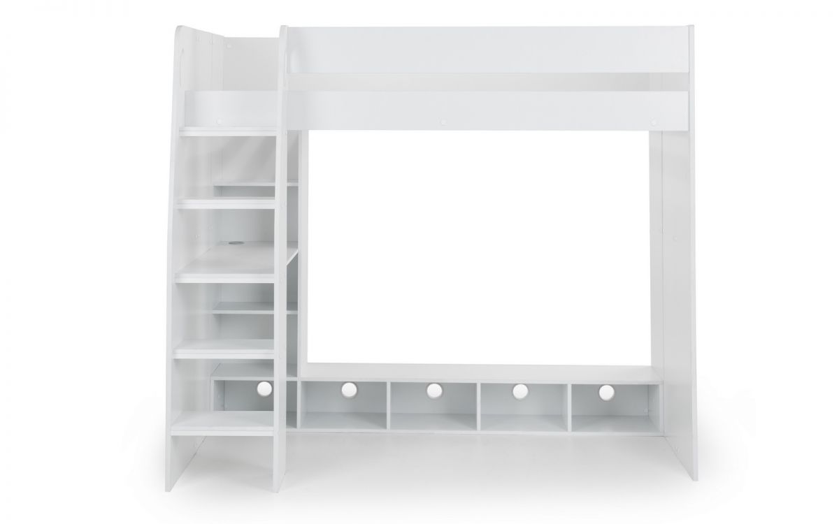 Nebula Gaming Bed with Desk - White
