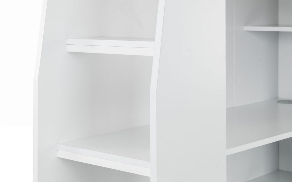 Nebula Gaming Bed with Desk - White