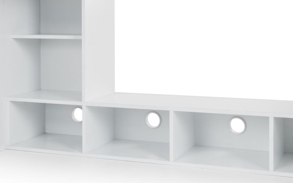 Nebula Gaming Bed with Desk - White
