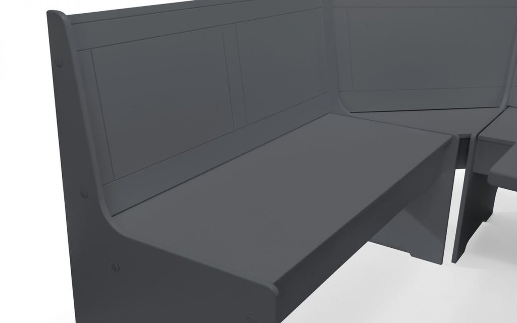 Newport Corner Dining Set - Anthracite