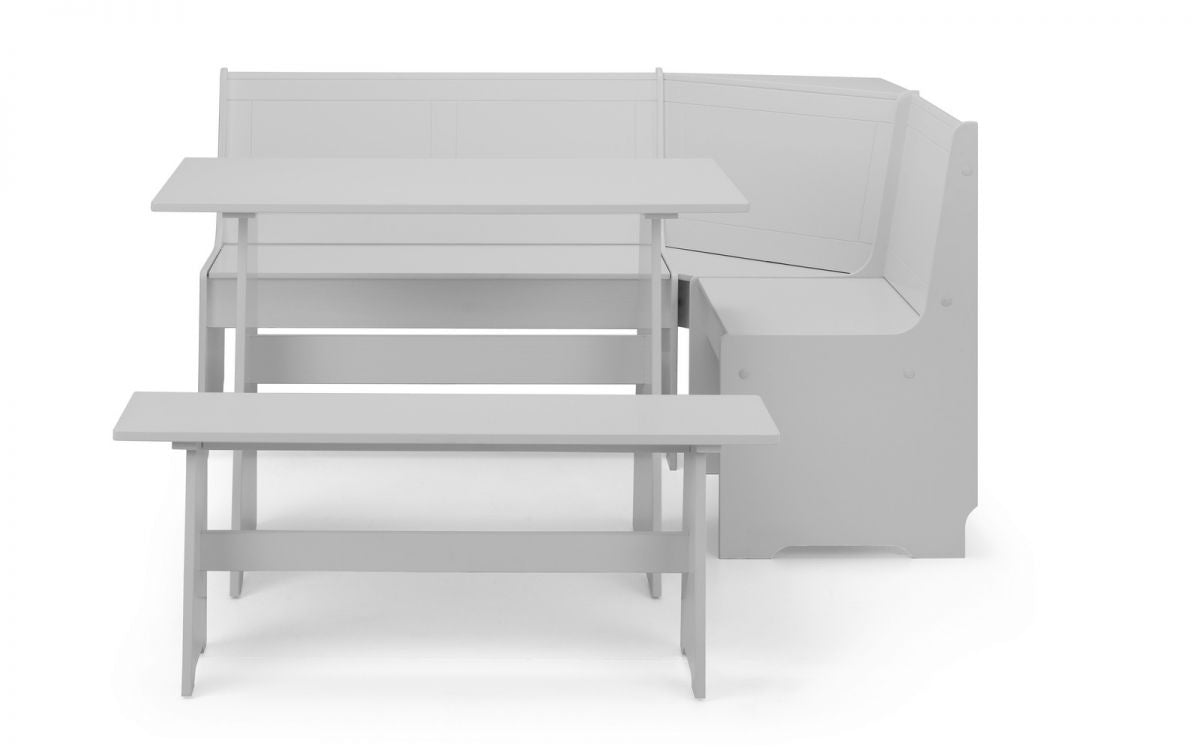 Newport Corner Dining Set - Dove Grey