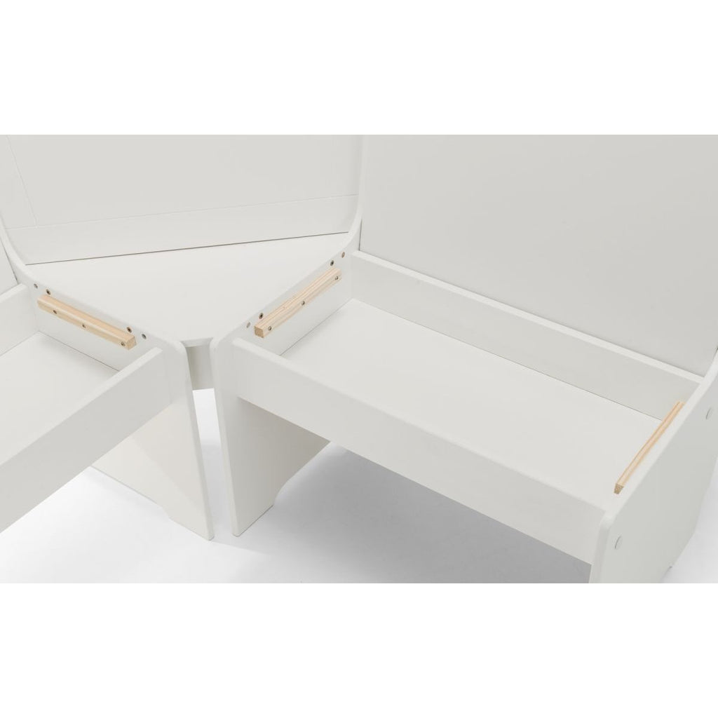 Newport Corner Dining Set - Surf White