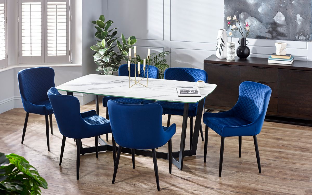 Olympus Dining Table - White Marble