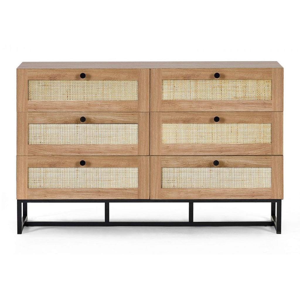 Padstow 6 Drawer Chest - Oak