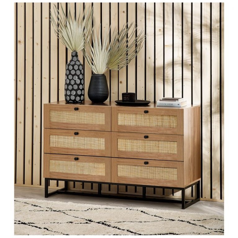 Padstow 6 Drawer Chest - Oak