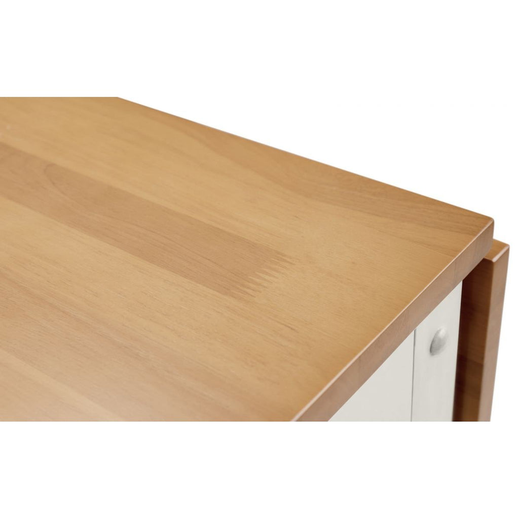 Savoy Dining Set - White / Natural Finish