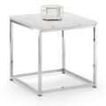 Scala White Marble Top Lamp Table