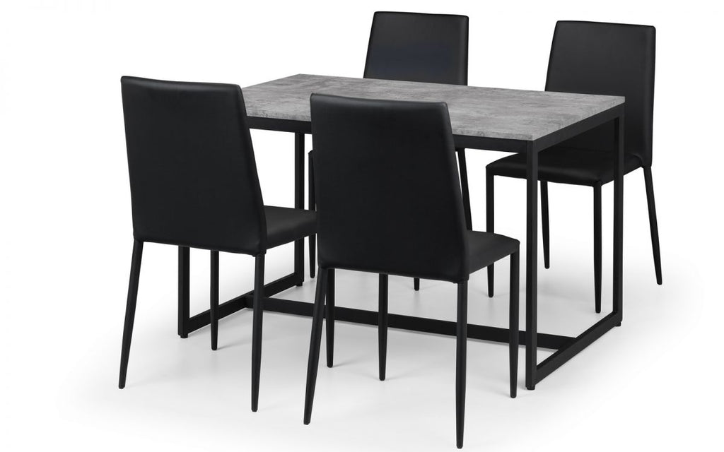 Staten & Jazz Black Dining Set