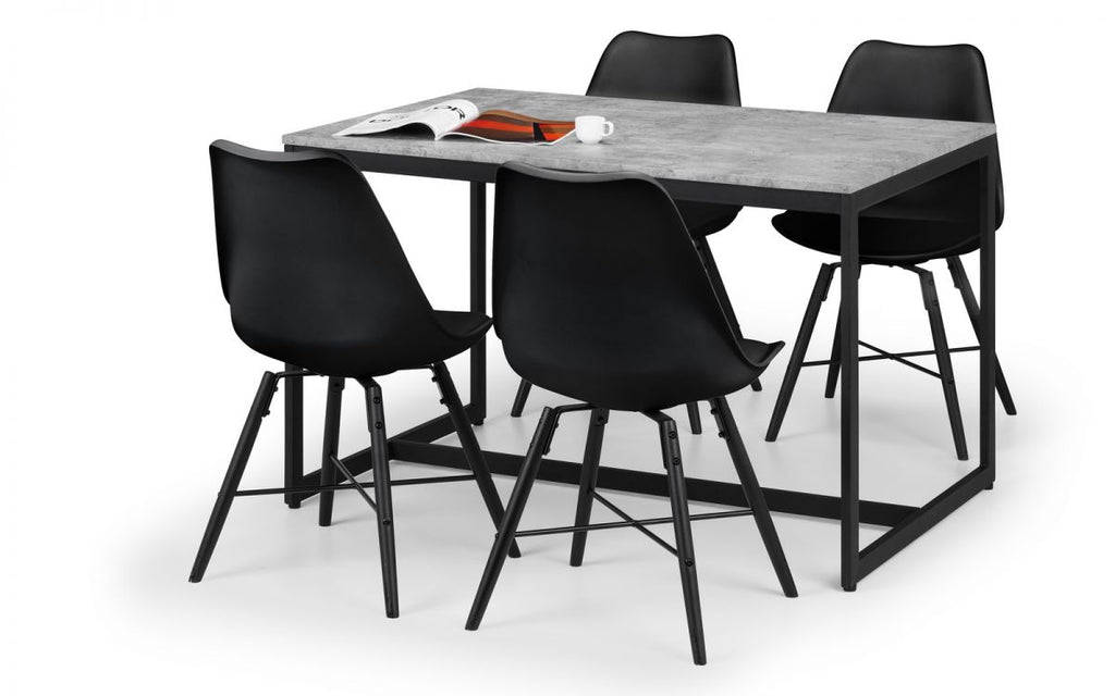 Staten & Kari Black Dining Set