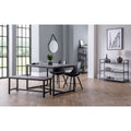 Staten Bench & Kari Black Dining Set