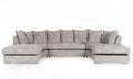 Bishop U Shape Truffle Fabric Sofa